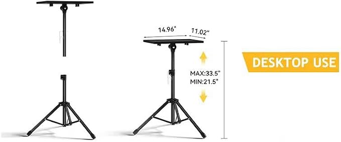Spark Living-Portable Laptop Tripod Stand – Adjustable Height & Durable Design - Image 2
