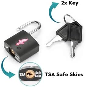 12-Pack Black Neon Square TSA Approved Luggage Lock - Image 4