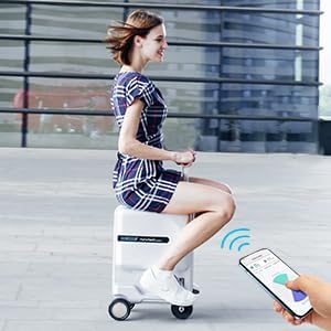 Airwheel 20 Inch Smart Rideable Suitcase Electric Luggage Scooter Carry On - Image 8