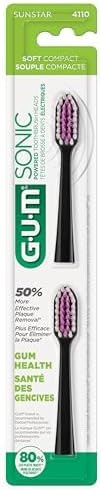 GUM Sonic Powered Toothbrush Refills, Tapered Bristles Clean Below The Gumline - Image 6