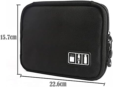 1pack Travel Electronics Cable Organizer Bag Portable Storage Case - Image 2