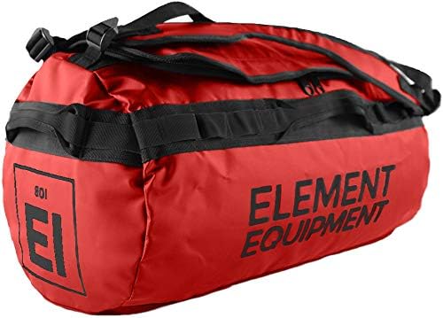 Element Equipment Trailhead Duffel Bag Shoulder Straps Waterproof Red Medium by ElementEquipment