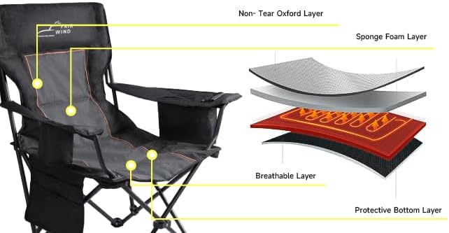 FAIR WIND Oversized Padded Camping Chair - Image 8