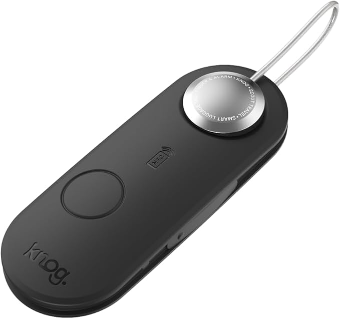 Knog Scout iOS Smart Tag, Tracker & 85d Alarm – Rechargeable Luggage Tag by Knog