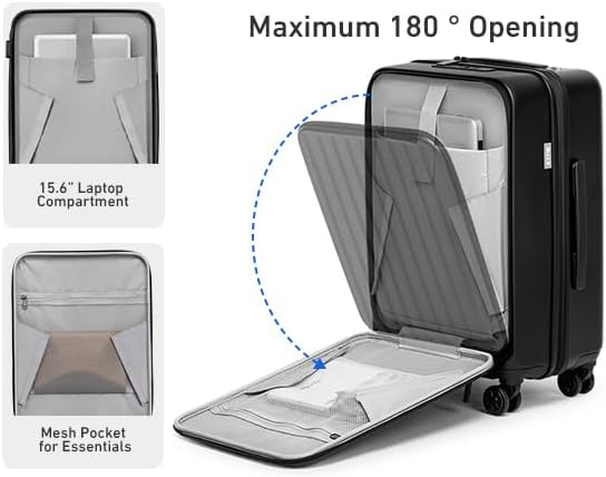 KYME Hardside Carry On Luggage Airline Approved - Image 3