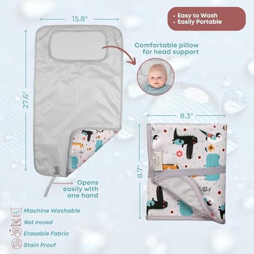 HAMUR HOME Portable Baby Changing Pad – Waterproof, Foldable & Lightweight - Image 8