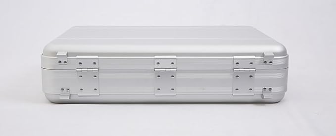 Aluminum Briefcase Metal Toolkit Box TSA Combination Lock Luxury Case - Image 6