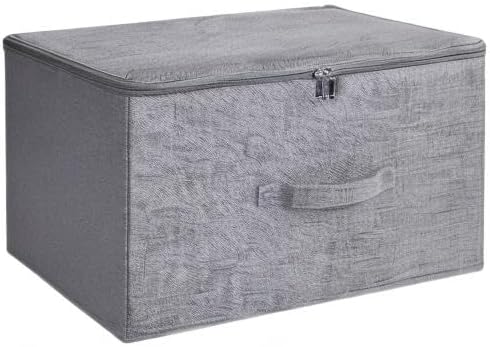 ANMINY 2PCS Storage Bins with Zipper Lids 51.9 Qt Lidded Fabric Storage Boxes - Image 8