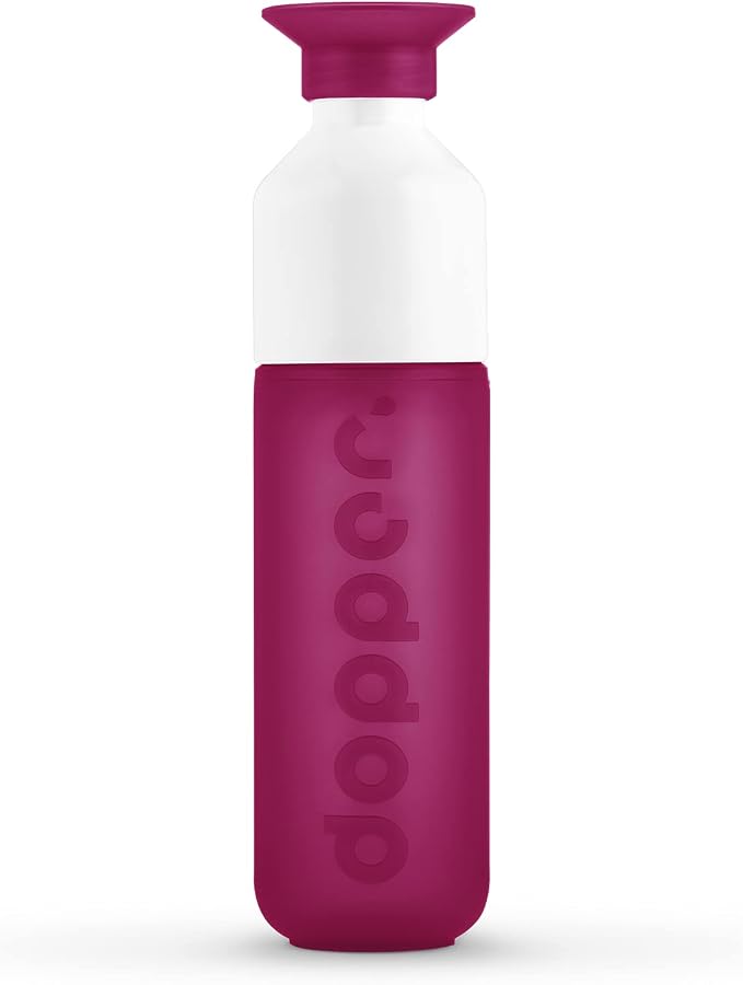 Preserve Dopper Water Bottle, 15.25 Ounce, Funky Fuchsia by Preserve