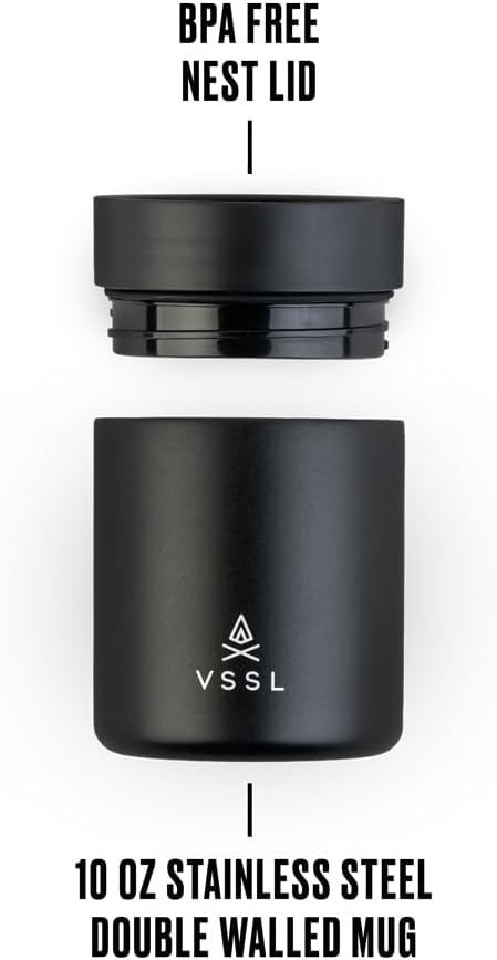 Nest 10 oz Mug, Stainless Steel, Double Walled, Vacuum Sealed & Integrates - Image 3