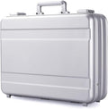 Aluminum Briefcase Metal Toolkit Box TSA Combination Lock Luxury Case by urecimy