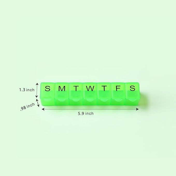 4 Pack Weekly Pill Organizer, 7 Days Pill Case Travel Daily Pill Box Portable - Image 5