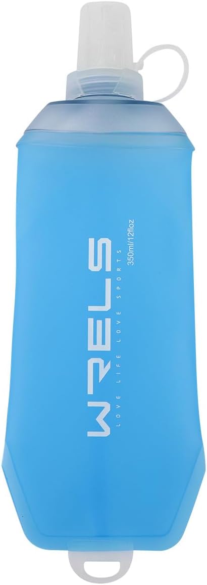 200ml/350ml/500ml Collapsible Soft Flask, BPA Free Folding Soft Water Bottle by WRELS