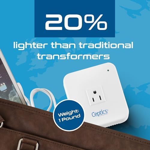 Ceptics 500 Watt Voltage Converter – Step Down 220v to 110v Converter - Image 6