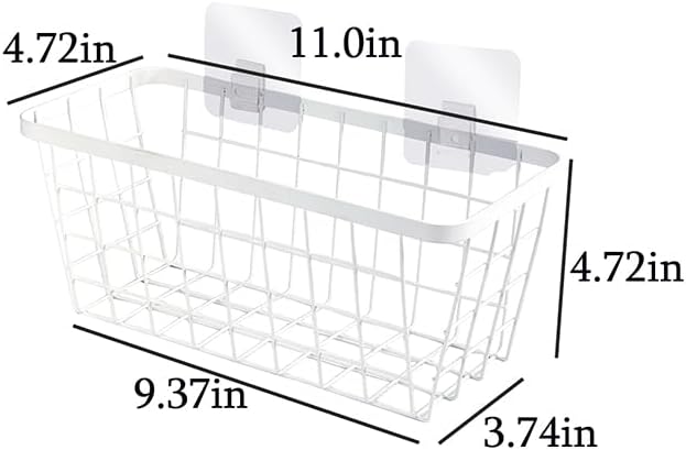 LeleCAT White Hanging Kitchen Baskets - Image 2