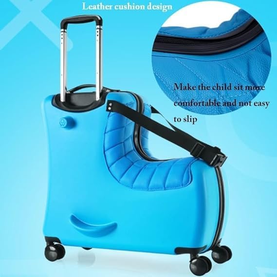 CNCEST 24" Kid's Ride-on Travel Suitcase, Kids' Luggage - Image 4