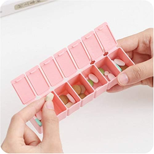 4Pack Weekly Pill Organizer, Small 7 Days Pill Cases Travel Daily Pill Box - Image 6