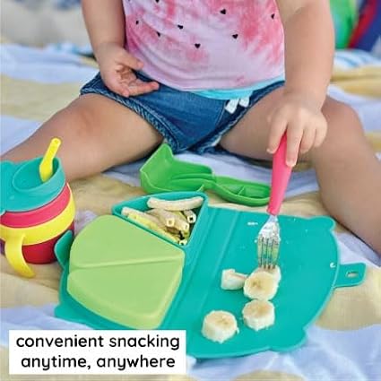 On-The-Go Snack Mat – Baby Silicone Travel Dining Placemat – Portable Silicone - Image 14