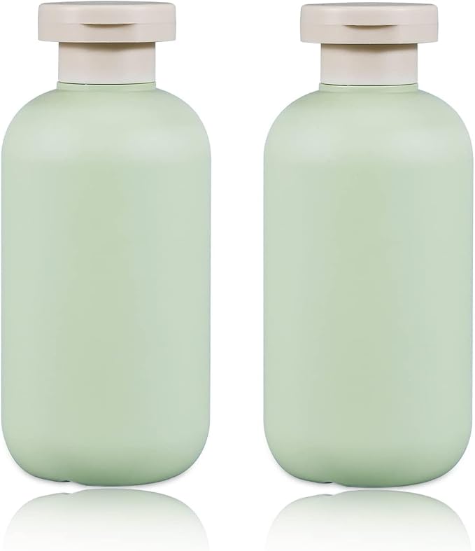 6.8oz Squeeze Bottles with Flip Cap, Refillable Plastic Travel Bottles by UMETASS