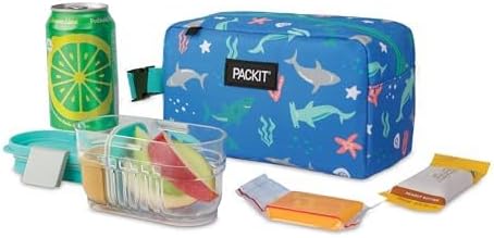 PackIt Freezable Snack Box, Sea Shark, Built - Image 5