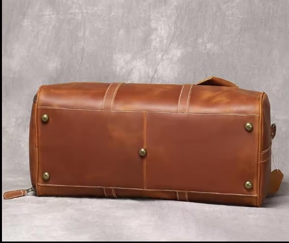 Mullis Mercantile Leather Weekender Bag, an ideal men's classic. Perfect - Image 9