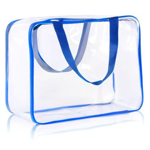 6Pcs Crystal Clear PVC Travel Toiletry Bag Kit - Image 8