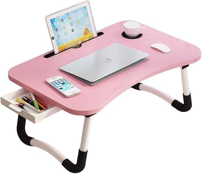 Lap Desk with Storage Drawer, Holders - Image 2