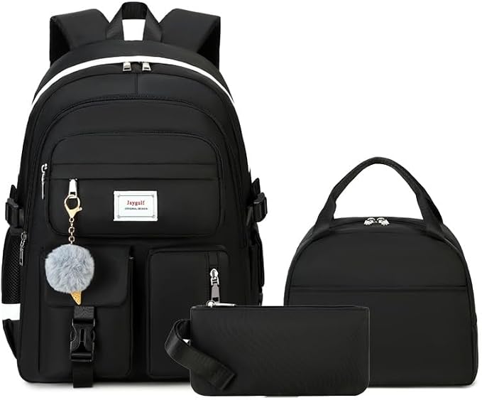 Girls Backpack Stylish Schoolbag Set by Jaygulf