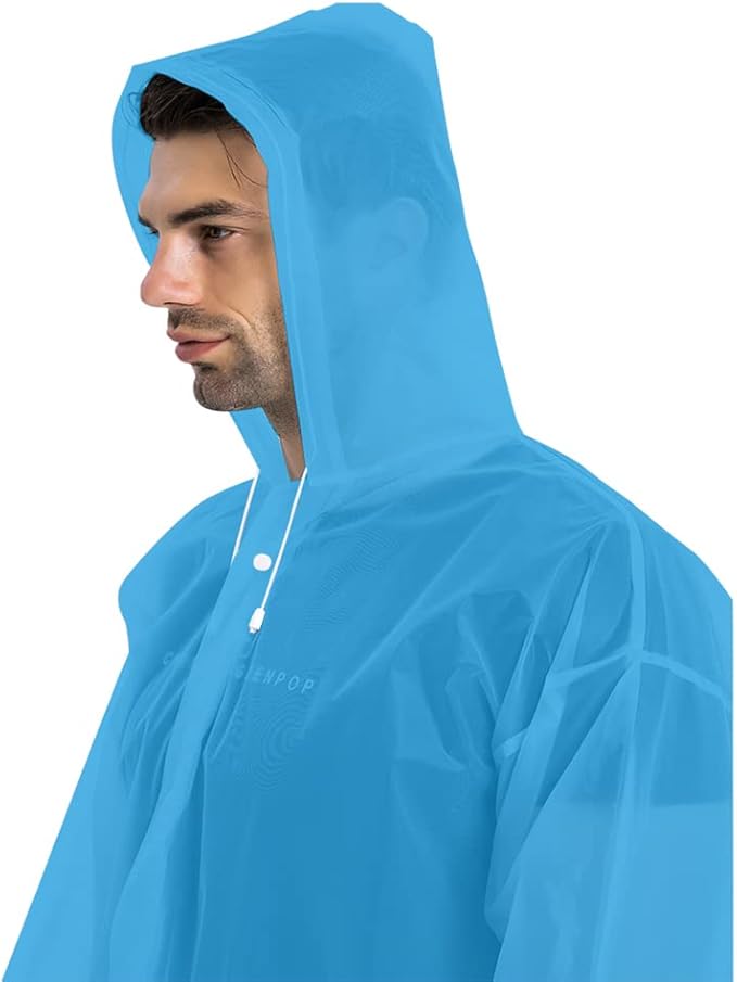 Rain Coats - Reusable EVA Rain Ponchos - Image 4