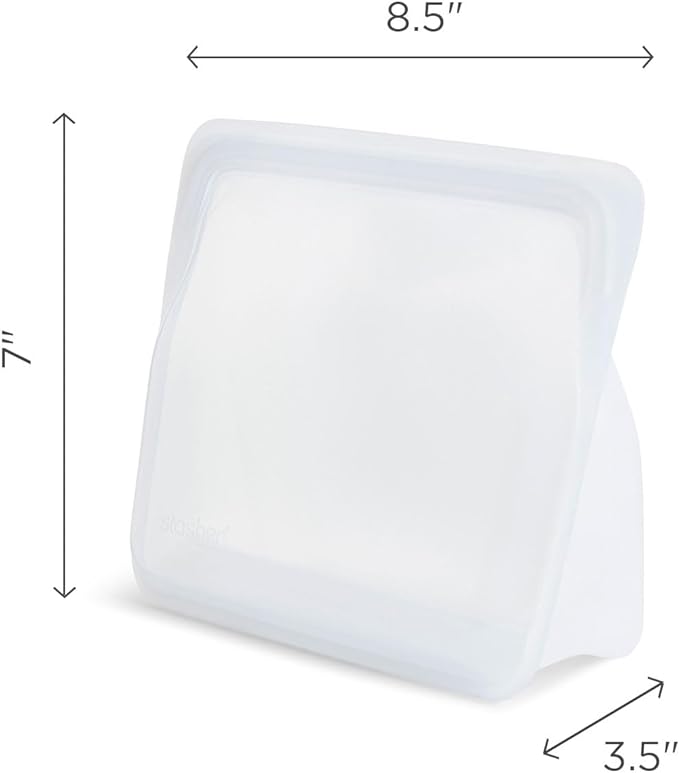 Stasher Premium Silicone Reusable Food Storage Stand-Up Mid Bag, Sous Vide - Image 5