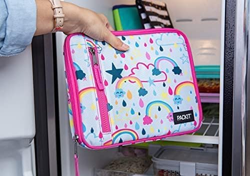 PackIt Freezable Classic Lunch Box, Rainbow Sky, Built - Image 3