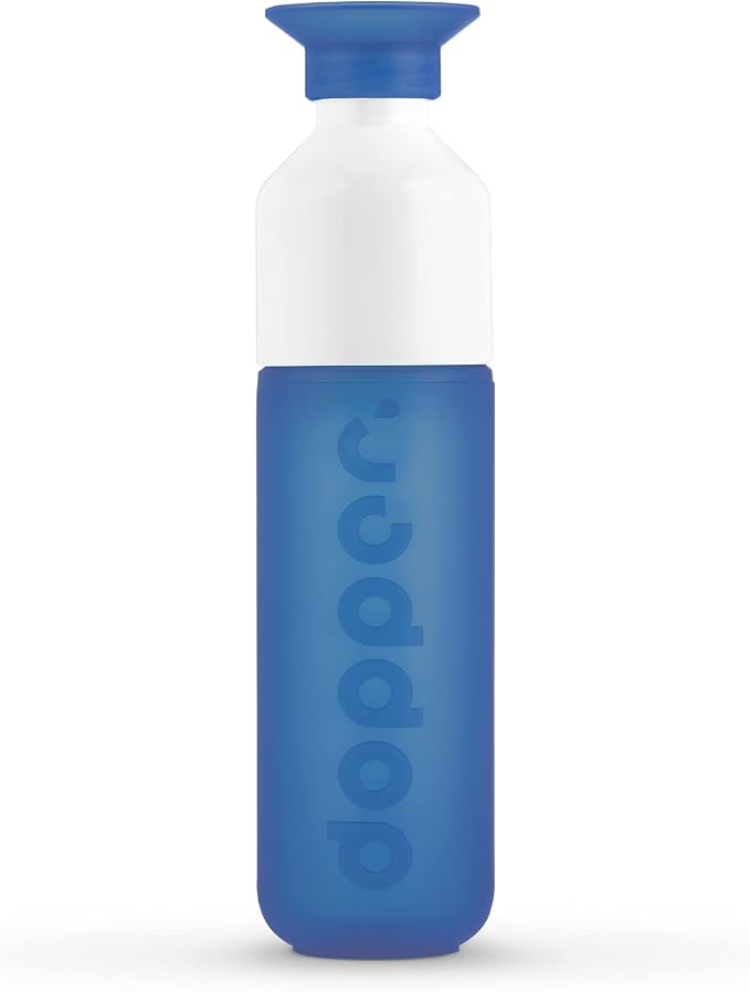 Preserve Dopper Water Bottle, 15.25 Ounce, Pacific Blue by Preserve