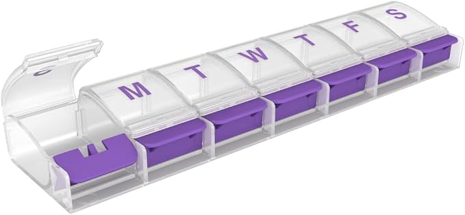 EZY DOSE Pill Organizer Weekly, Medicine Planner, Vitamin Case/Box, 2X-Large by EZYDOSE