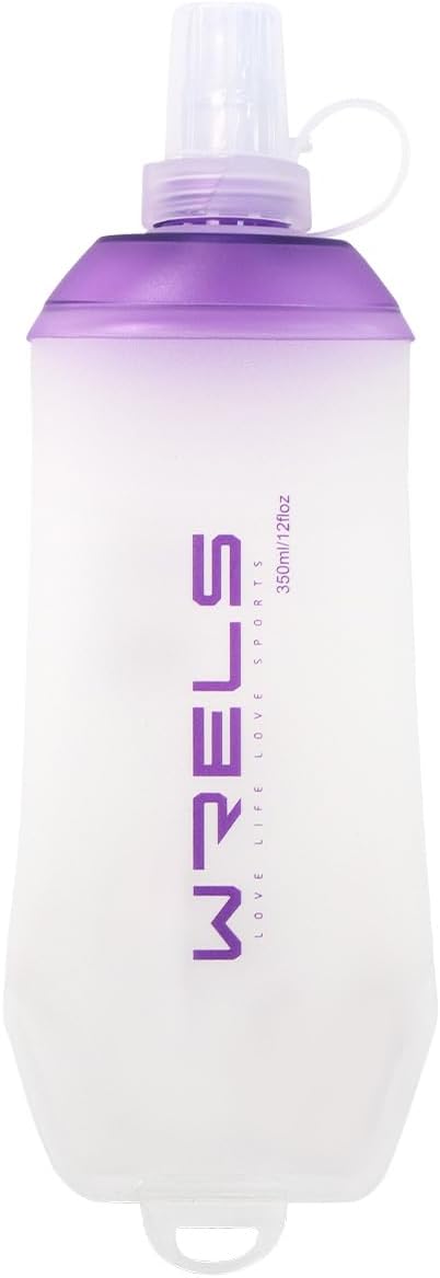 200ml/350ml/500ml Collapsible Soft Flask, BPA Free Folding Soft Water Bottle by WRELS