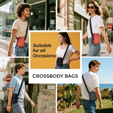 BROADREAM Small Crossbody Bag Men Women, Anti-Theft Crossbody Sling bags - Image 7