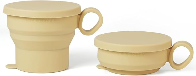 carrotez 2 pack MiniSilicone Collapsible Travel Cup by Carrotez