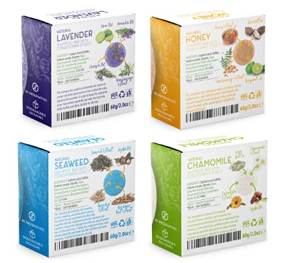 Solid Shampoo Bar And Conditioner Effect Hair Soap – 4 Pack 100% Organic - Image 7