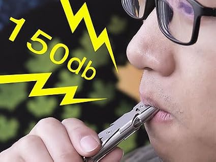 Whistle Emergency Whistles Keychain Rape Whistle Stainless Steel High Decibel - Image 7