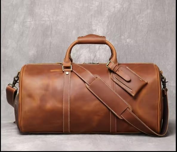 Mullis Mercantile Leather Weekender Bag, an ideal men's classic. Perfect - Image 2