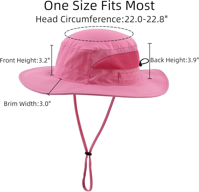 Connectyle Women's UPF 50+ Sun Hat UV Protection Wide Brim Bucket Hat Summer - Image 3
