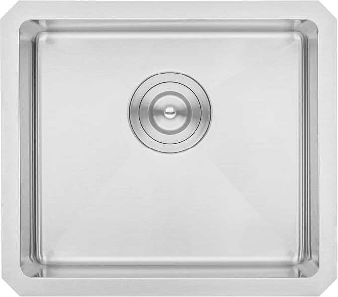 17 in. x 15 in. x 9 in. 16-Gauge Stainless Steel Undermount Single Bowl Bar - Image 2