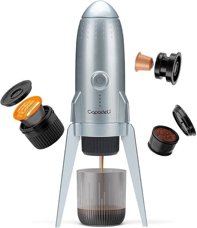 3 in 1 Portable Espresso Machine On the Go, Self-Heating Electric Espresso Maker by BENFUCHEN