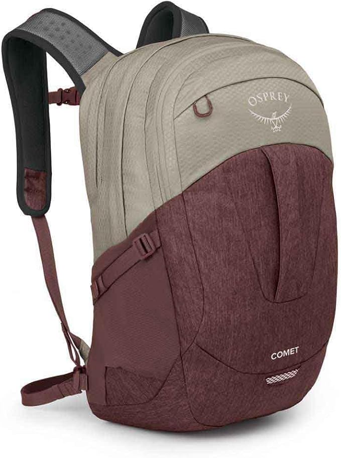 Osprey Comet Laptop Backpack, Sawdust Tan/Raisin Red - Image 4