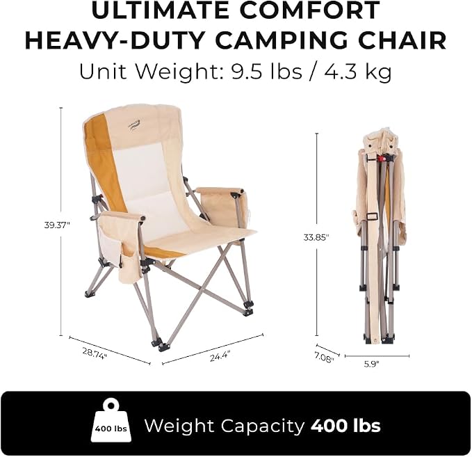 Heavy Duty Portable Folding Camping Chair - Image 2