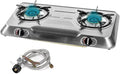 XtremepowerUS 25, 516BTU Double Burner Stove Auto Ignition Cooktop Outdoor LPG by XtremepowerUS