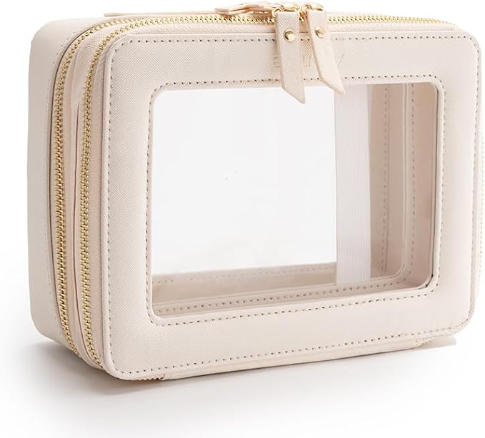 Aveniee Large Clear Makeup Bags, Double Layer Cosmetic Bags - Image 9
