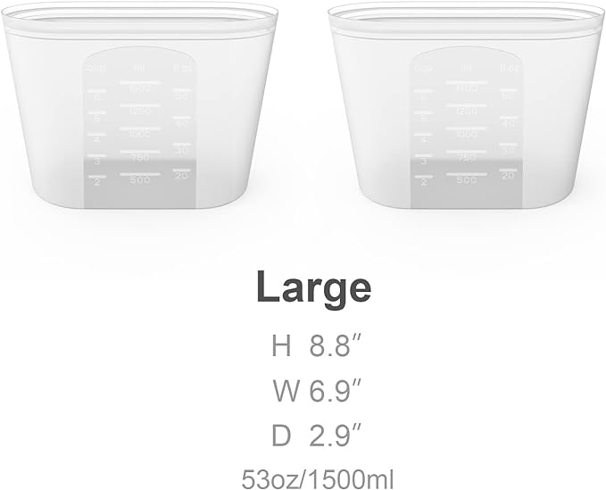 Reusable Silicone Food Storage Bag, - Image 2