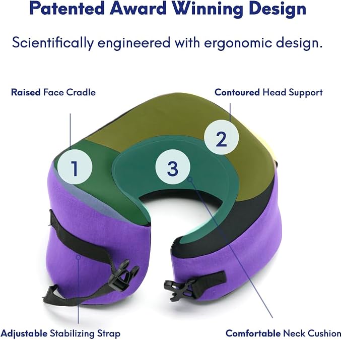 C CUSHION LAB Travel Pillow, Award-Winning Patented Ergonomic Design - Image 4