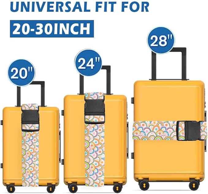 Luggage Straps for Suitcases Travel Belt Accessories, Cute Suitcase Strap - Image 2