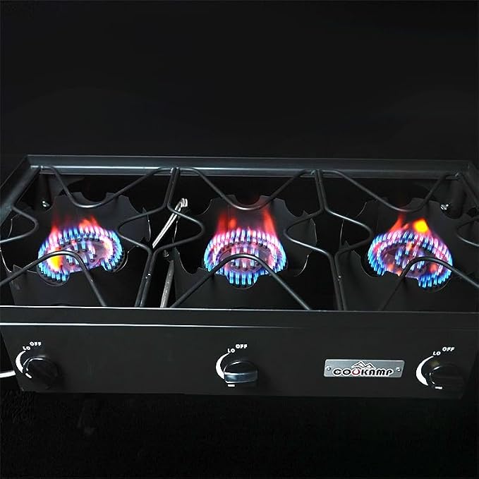 High Pressure Triple Propane Burner Outdoor Propane Camping Stove - Image 5